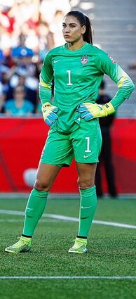 <p>Viel Futter für die Klatschpresse: US-Keeperin Hope Solo.</p>