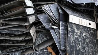 <p>Ausrangiert: Die Ordner-Herstellung in Stuttgart ist zu teuer.</p>