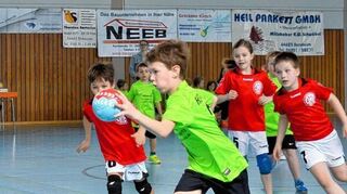 <p>Die HSG-Minis waren wieder auf dem Platz.</p>