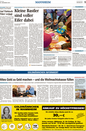 <p>Stefan von Wallfeld berät eine potenzielle Kundin. Der Goldexperte genießt auch in Mannheim einen hervorragenden Ruf.</p>