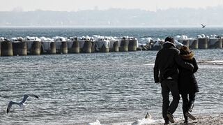 <p>Anbandeln ist nicht immer so einfach, wie es aussieht. Bei diesem Pärchen am Strand von Kiel-Schilksee scheint jedoch alles geklappt zu haben.</p>