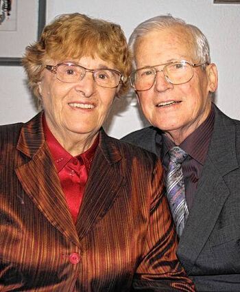 <p>Das Ehepaar Edelmann feiert die goldene Hochzeit.</p>