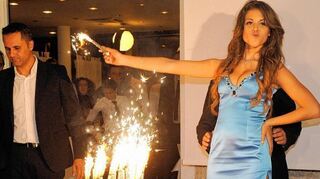 <p>Die Marokkanerin Karima el-Marough, genannt Ruby Rubacuori, 2013 auf einer Party in Genua.</p>