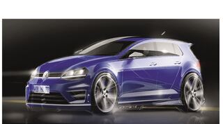 <p>Volkswagen enthüllt die vierte Generation Golf mit dem "R" im Badge.</p>