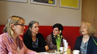 <p>Ziehen eine durchweg positive Bilanz (v.l.): Kathleen Kampes, Franziska Mersi, Christine Vierling und Suse Best.</p>