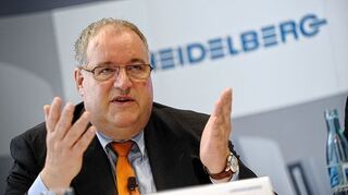 <p>Heideldruck-Vorstandschef Gerold Linzbach hat den Konzern saniert. Er will spätestens nächstes Jahr im August aufhören.</p>