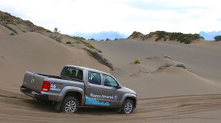 <p>mid El Calafate - Ist Grip Mangelware verteilt der Amarok die Kraft sowohl zwischen Vorder- und Hinterachse als auch zwischen den Rädern rechts und links.</p>