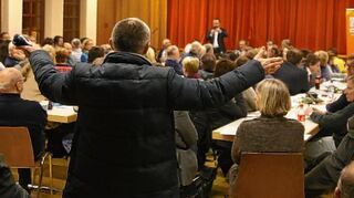 <p>Über die Zukunft der Coleman-Kaserne gab es viel zu diskutieren. Mehr als 100 Besucher waren bei der CDU-Veranstaltung im Lutherhaus.</p>