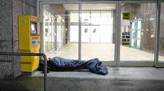 <p>Rund 80 Männer und Frauen in Mannheim haben nach Schätzungen des Rathauses kein Dach über dem Kopf - unser Bild stammt aus der Innenstadt.</p>