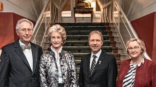 <p>Von links: Hans-Werner Hector, Josephine Hector, Ralf Bartenschlager und Theresia Bauer.</p>