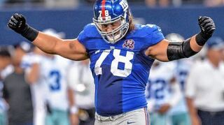 <p>Markus Kuhn war im Oktober 2014 (unser Bild) der erste deutsche NFL-Profi, dem ein sogenannter Touchdown gelang.</p>