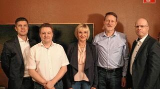 <p>Sie bilden den neuen Vorstand der Viernheimer FDP (v.l.): Tobias Gieding, Bernhard Kammer, Bärbel Gärtner, Ralf Jünemann und Christoph Gärtner.</p>