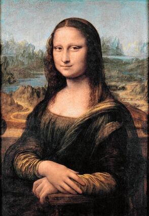 <p>Leonardo da Vincis "Mona Lisa" basiert in den Größenverhältnissen auf dem Goldenen Schnitt. Das Bild ist aber nicht in der Frankfurter Schau zu sehen.</p>