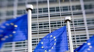 <p>EU-Fahnen wehen vor der EU-Kommission in Brüssel. Gerade die Bürokratie innerhalb der Europäischen Union wird immer wieder kritisiert und als Demokratie-Defizit bezeichnet.</p>