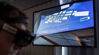 <p>mid München - Mit dem Fleetboard HoloDeck können Flottenmanager den Fuhrpark live beobachten.</p>