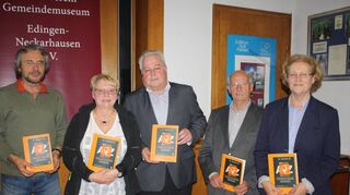 <p>Der Vorstand des Födervereins Gemeindemuseum Edingen-Neckarhausen (von links: Michael Huber, Gabi Schieszl, Dietrich Herold, Dr. Karl Kollnig und Dagmar Amelung.</p>