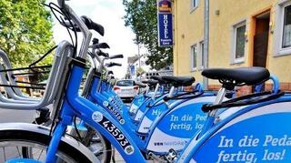 <p>Diese Räder gibt's ab nächster Woche auch in Worms zu leihen.</p>