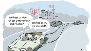 <p>mid Groß-Gerau - Wer ein paar einfach Tipps beachtet, kommt mit dem Linksverkehr besser zurecht als dieser Anfänger.</p>