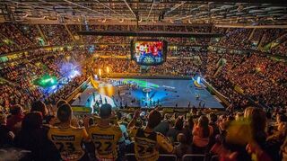 <p>Die SAP Arena ist ein Handballtempel bei den Heimspielen der Rhein-Neckar Löwen.</p>