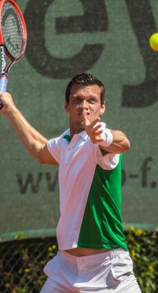 <p>Grün-Weiss-Ass Tobias Kamke sicherte sich sein Einzel in Düsseldorf nach großem Kampf im Champions-Tiebreak.</p>