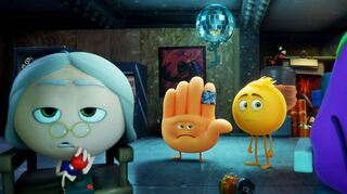 <p>Kunterbunte Kunstwelt: Die Helden des Trickfilms "Emoji" sind zwar farbenfroh, aber ziemlich fade.</p>