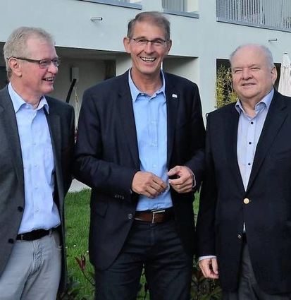 <p>Die Macher des Quartiers (v.l.) : Axel Zimmermann, Michael Kessler und Gerhard Burkhardt.</p>