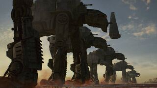 Wenn AT-M6 Walker über die Leinwand marschieren, sieht das modern aus, bedient aber auch die Nostalgiegefühle der „Star Wars“-Fangemeinde.