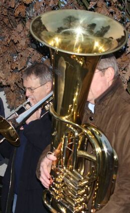 Das Platzblasen des evangelischen Posaunenchors hat Tradition.