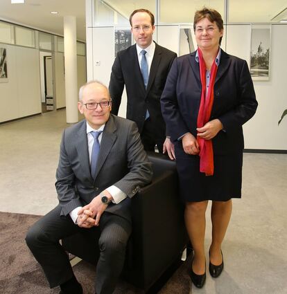 Seit Januar freiberufliche Notare (v.l.): Stefan Fellmeth, Jean-Claude Möllman und Claudia Seeler.