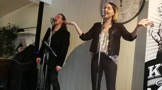 Rainer und Vanessa Kraft sorgten als Duo „Kraft und Kraftin“ für den musikalischen Part beim Neujahrsempfang.