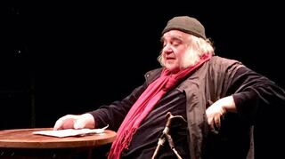 Elmar Bringezu trug bei der Spätlese seine Texte vor.