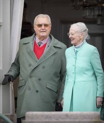 Prinz Henrik und Königin Margrethe II. in Aarhus im März 2017.