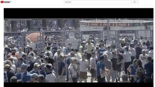 Der Fanstrom ins Stadio - ein Scrennshot aufs dem Waldhof-Trailer.