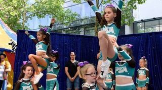 Die Cheerleader „Pro Spirit Allstars“ der DJK Käfertal-Waldhof.