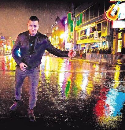 Der österreichische Sänger Andreas Gabalier – hier auf der Partymeile von Nashville (USA).