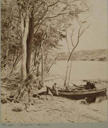 Der Rio Negro in Brasilien (Fotograf unbekannt, vor 1874).