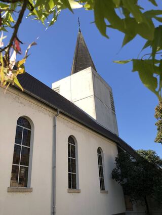 <p>Die evangelische Lutherkirche in Neckarhausen wurde 1934 eingeweiht. Sie hat einen grünen Punkt erhalten.<br></p>