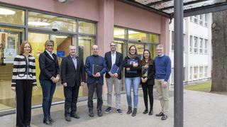 Jurybesuch (v.l.): Friederike Heidland, Simone Fleischmann, Udo Michallik, Hermann Veith, Mathias Ropohl, Andrea Preußker, Jana-Maria Keine und Martin Döpp.