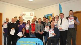 Auf viele Besucher hoffen die Gruppenvertreter, die ihre Angebote vor dem Selbsthilfetag vorstellten.