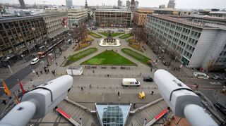 Seit vier Monaten beobachten Kameras wie hier am Paradeplatz und Alten Meßplatz alles, was sich dort abspielt.
