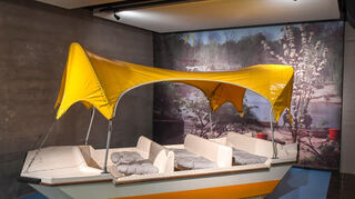 Die Gondoletta in der Ausstellung.
