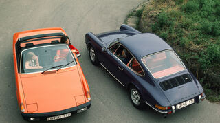 mid Groß-Gerau - Volksporsche trifft auf Ikone. Links der 914, rechts der 911.