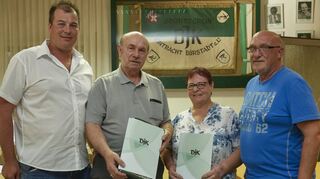 Ehrungen (v.l.): Marco Schwaier, Gerold Ofenloch und Traudel Wahlig sowie Rainer Beckerle.
