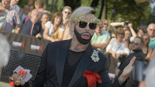 Modedesigner Harald Glööckler, hier bei der Eröffnung der Nibelungenfestspiele 2018 in Worms.