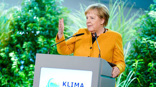 Bundeskanzlerin Angela Merkel spricht beim Festakt zur Eröffnung.