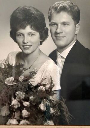 Das Hochzeitsbild von Doris und Walter Dörr aus dem Jahr 1960.