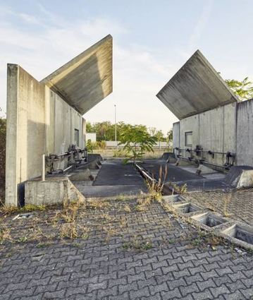 Reste der alten Panzerwaschanlage im Bereich Spinelli-West.