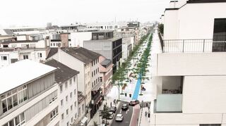 Blick von Q 6/Q 7 in die Fressgasse: So könnte nach den Plänen der CDU die erweiterte Fußgängerzone aussehen.