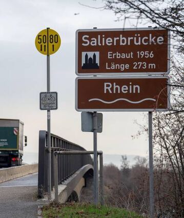 Die Salierbrücke bleibt ein weiteres Jahr gesperrt.