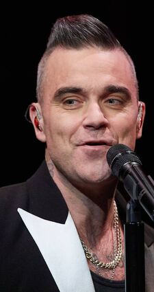 Robbie Williams beim Fankonzert in Hamburg (am 5. Dezember).